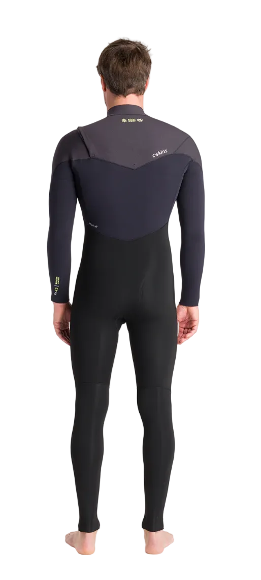 C-Skins NuWave ReWired 5/4mm Mens GBS Chest Zip Steamer 2026 - Black/Meteor/Lime
