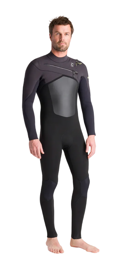 C-Skins NuWave ReWired 5/4mm Mens GBS Chest Zip Steamer - Black/Meteor/Lime