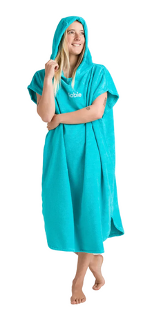 Robie Robes Original Short Sleeve Changing Towel - Ceramic Aqua