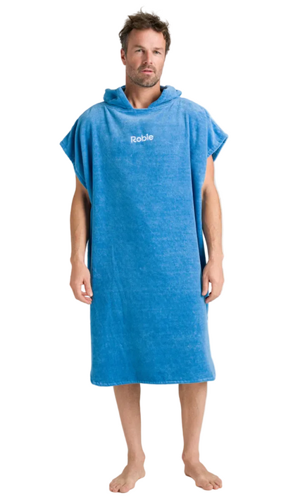 Robie Robes Original Short Sleeve Changing Towel - Cornflower Blue