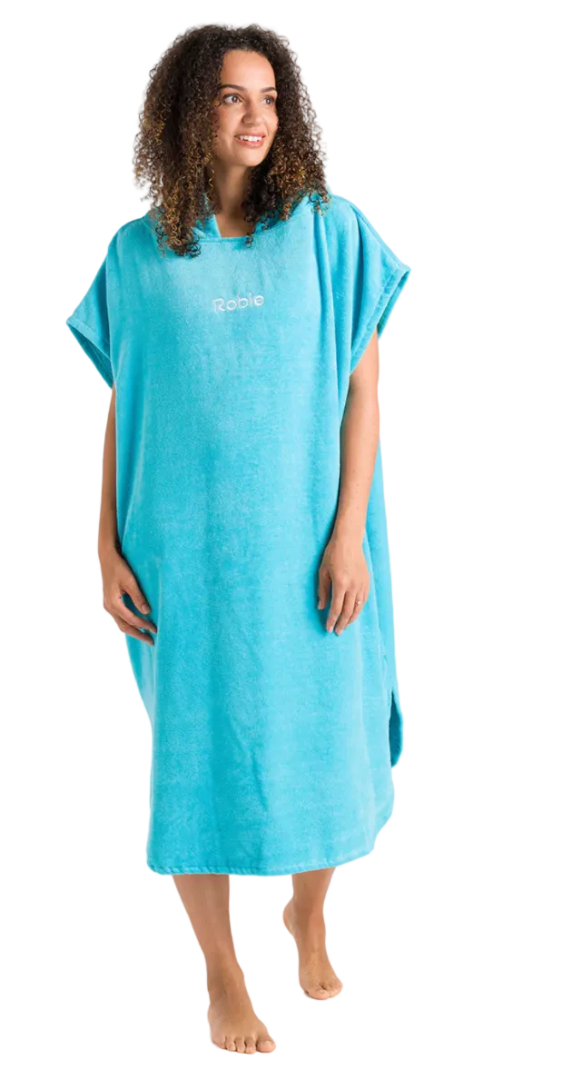 Robie Robes Original Short Sleeve Changing Towel - Hawaiian Blue