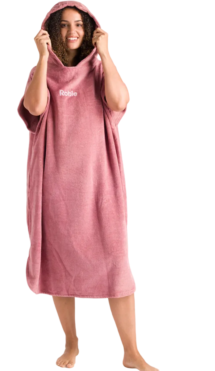 Robie Robes Original Short Sleeve Changing Towel - Mesa Rosa