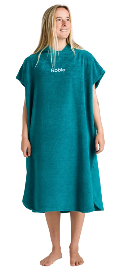 Robie Robes Original Short Sleeve Changing Towel - Teal