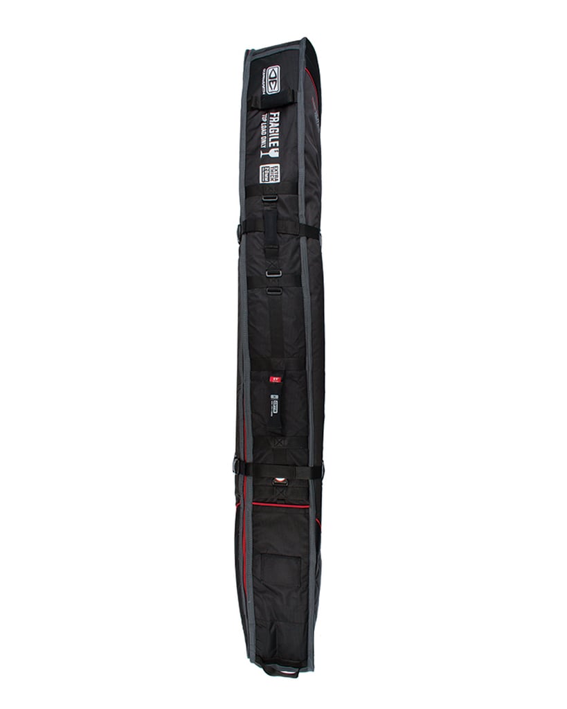 Ocean and Earth Quad Wheel 7ft Shortboard Board Cover 2021 - Black - Side View