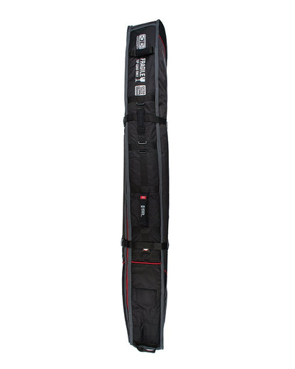 Ocean and Earth Quad Wheel 7ft Shortboard Board Cover 2021 - Black - Side View