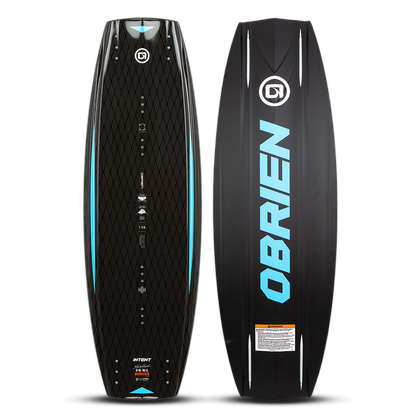 O'Brien Intent Wakeboard - Black/Blue - Full View