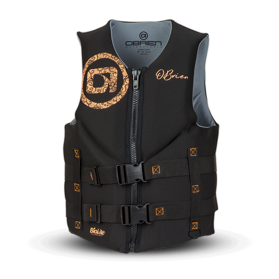 O'Brien Traditional Womens Life Jacket - Coral - Full View