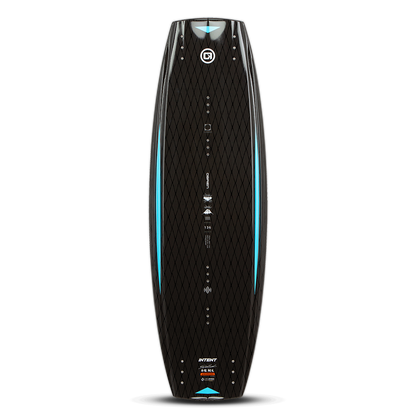 O'Brien Intent Wakeboard - Black/Blue - Top