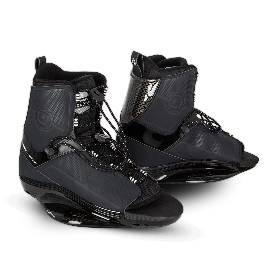 O'Brien Border Wake Bindings - Black - Full View