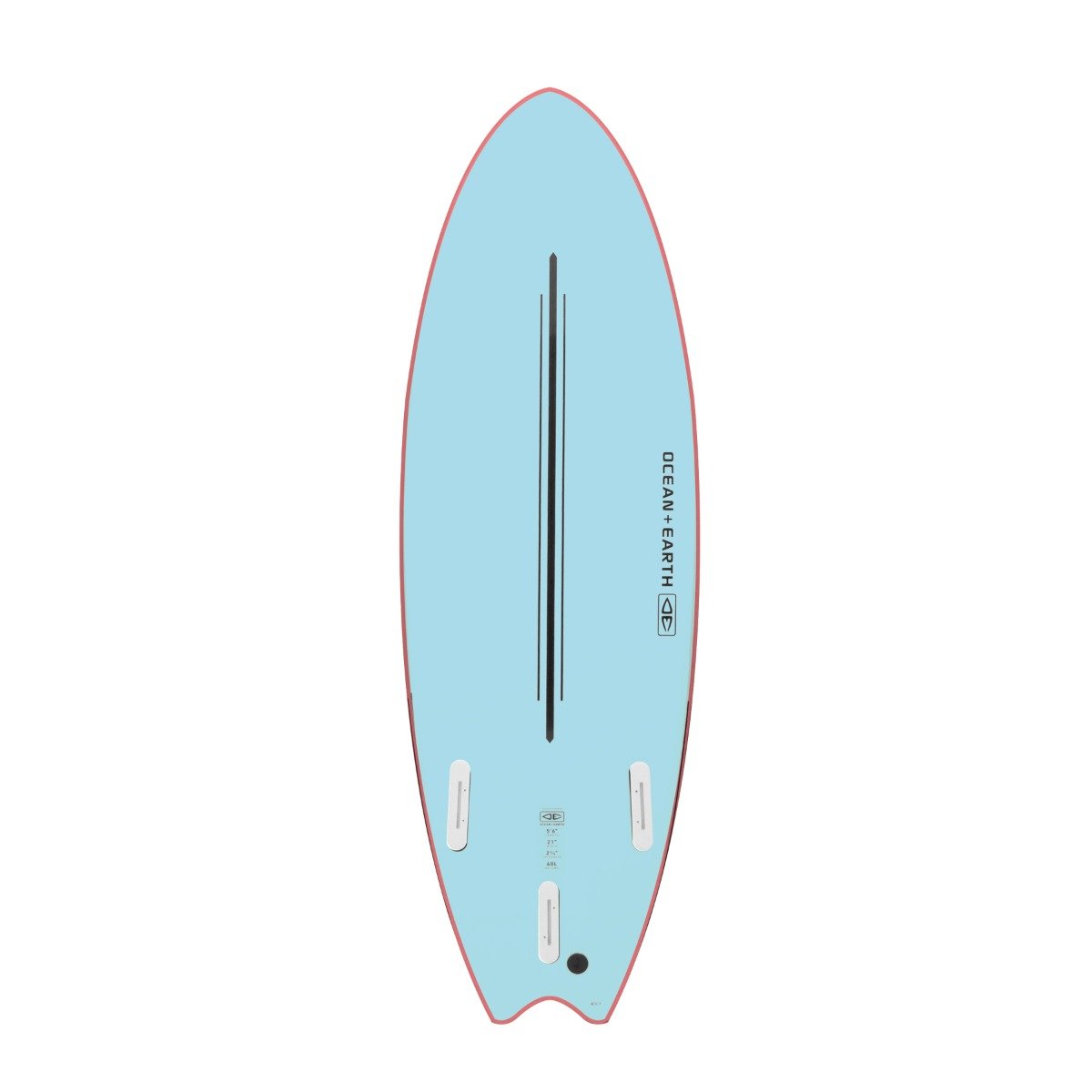 Ocean and Earth Ezi Rider 5'6" Softboard - Coral