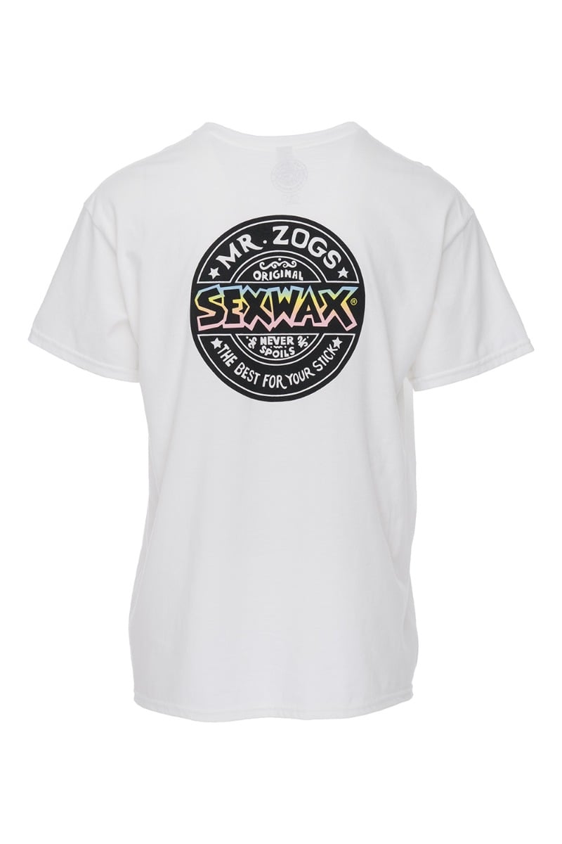 Sex Wax Word Fade Team Tee in White