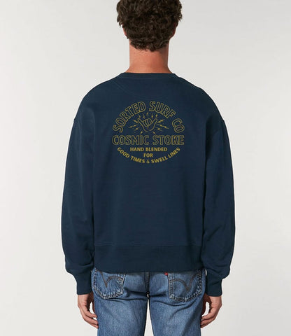 Sorted Surf Shop Unisex Shaka Sweater in French Navy