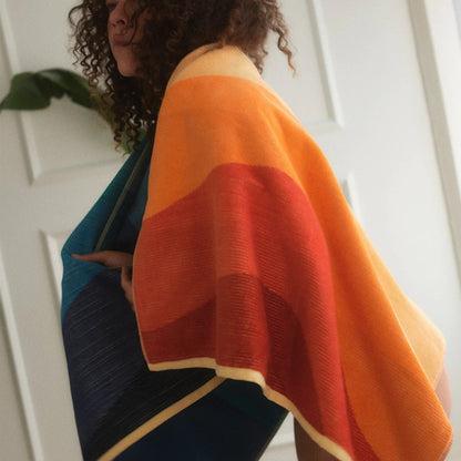Slowtide Shores Premium Woven Towel - Rainbow