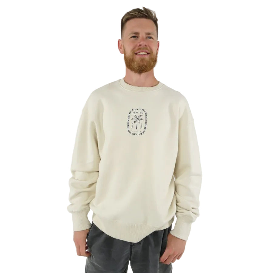 Sorted Surf Shop Relaxed Sweater - Cream