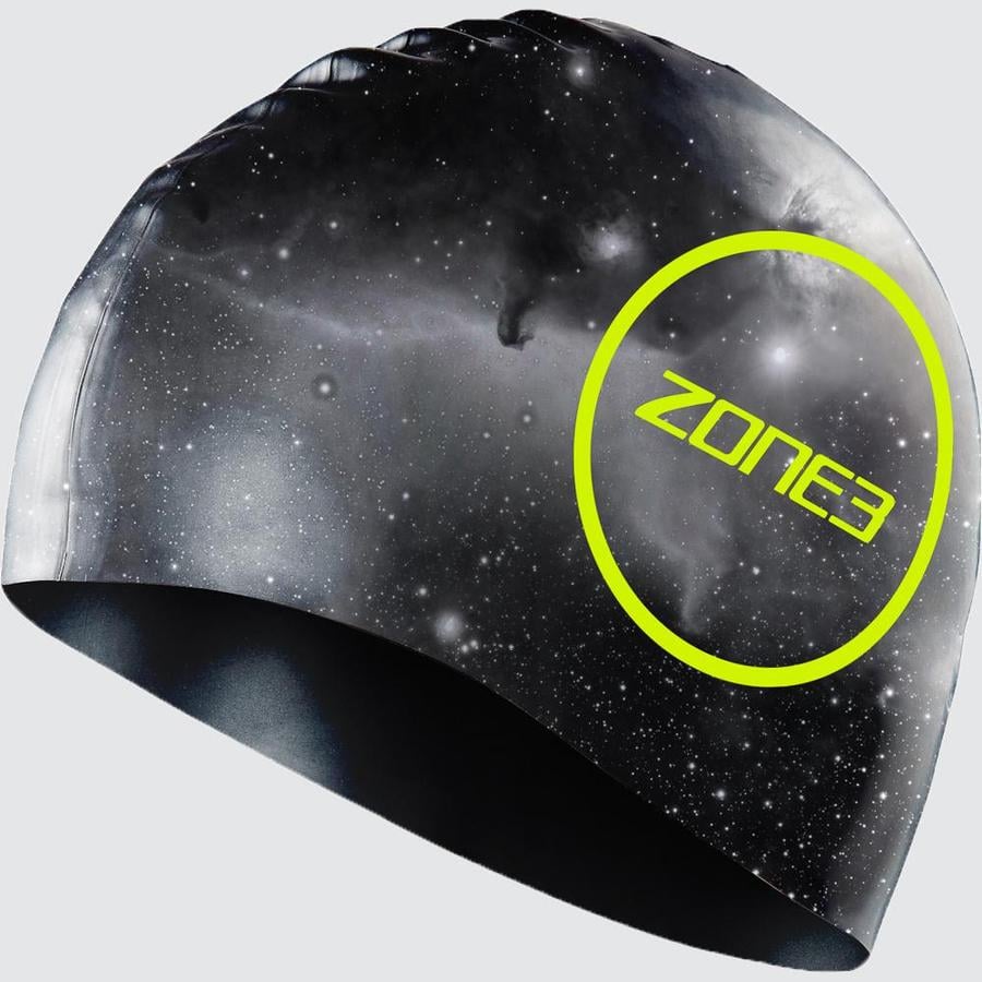 Zone 3 Silicone Swim Cap - Cosmic - Full View