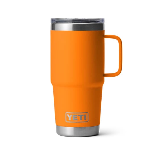 Yeti Rambler 20oz Travel Mug with Stronghold Lid in King Crab Orange