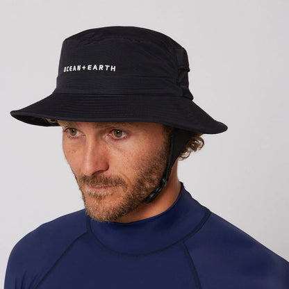 Ocean & Earth Bingin Surf Hat Soft Peak - Black