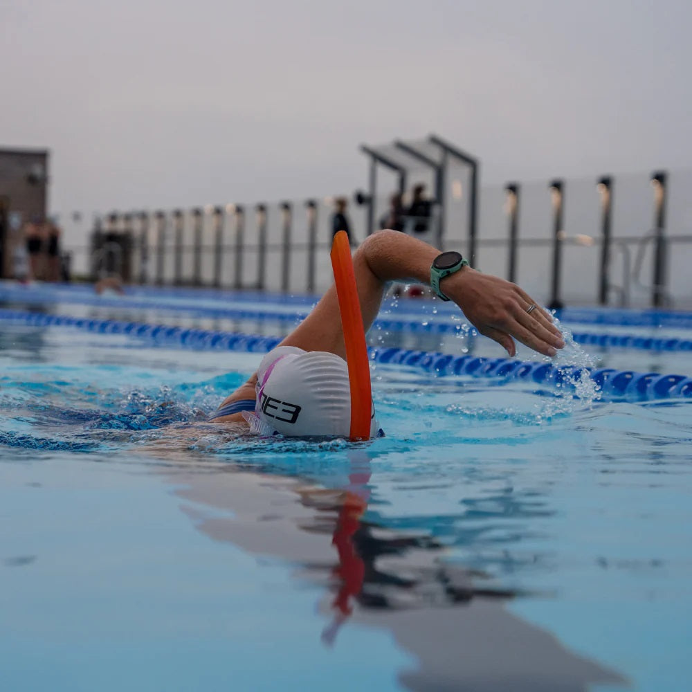 ZONE3 Front Facing Swim Drill Snorkel - Blue/Orange