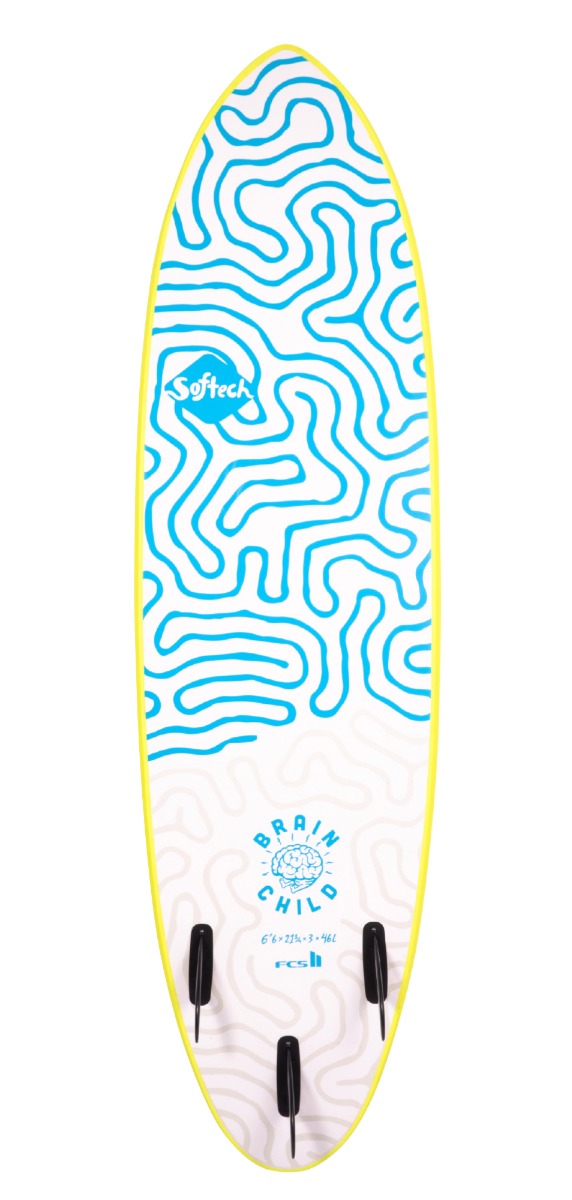 Softech Brainchild 6'3" Softboard - Ice Yellow
