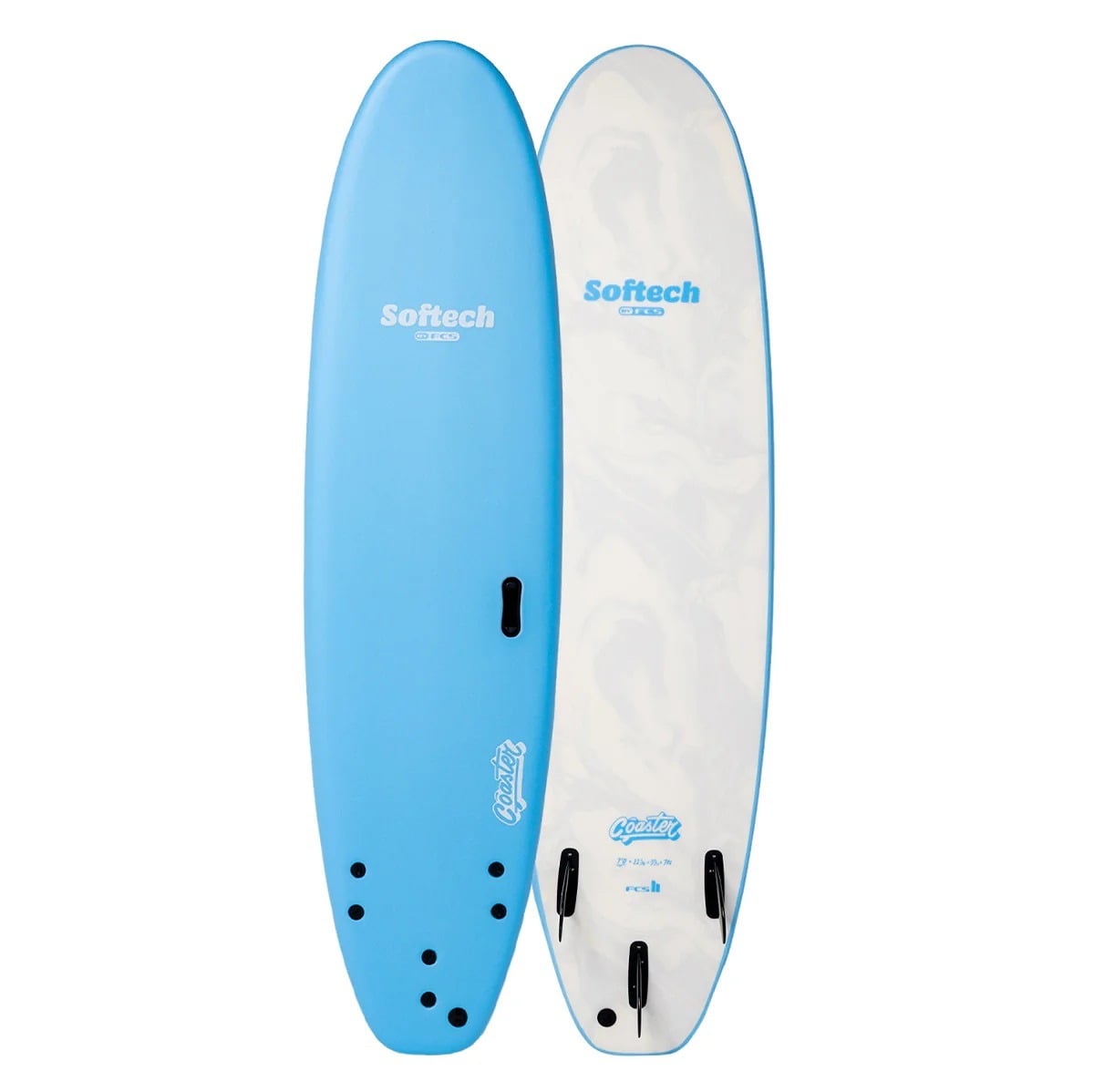 Softech Coaster FCS II Surfboard in Sky Blue