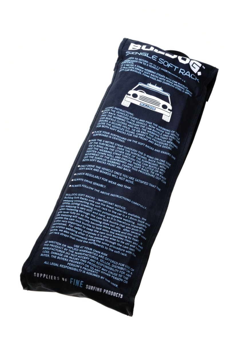 Bulldog Single Soft Surfboard Roof Racks back