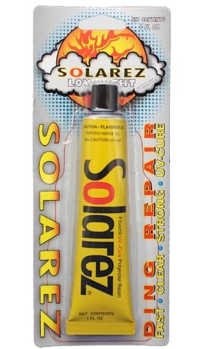 Solarez 1oz Low Light surfboard repair kit