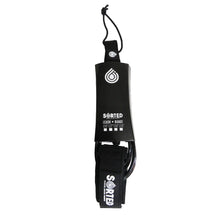 Sorted Surf Shop 6ft Surfboard Leash - Black - Front