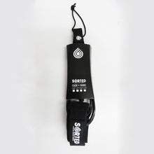 Sorted Surf Shop 7ft Surfboard Leash - Black - Full View