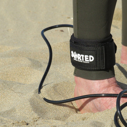 Sorted Surf Shop 7ft Surfboard Leash - Black - Lifestyle