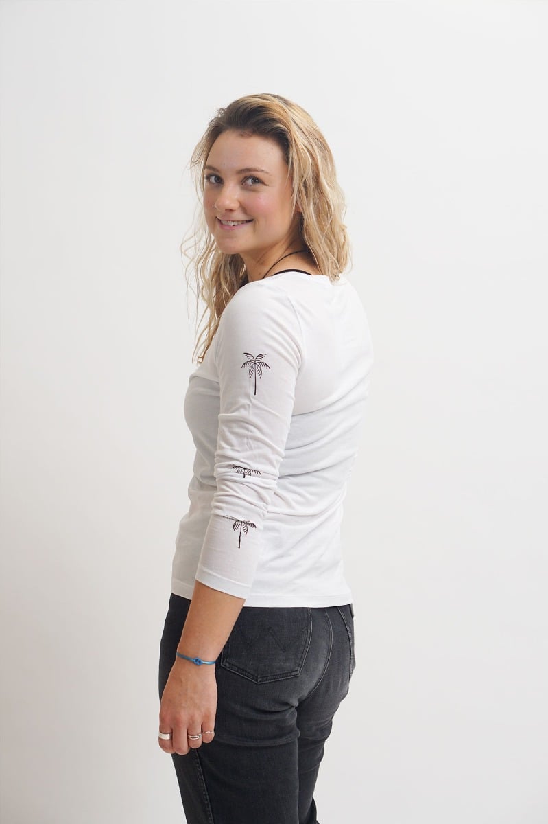 Sorted Surf Shop Long Sleeve Women's Top - White