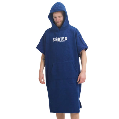 Sorted Surf Premium Hooded Changing Robe - Navy