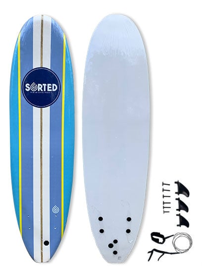 Sorted Premium 6ft Softboard - Blue Striped