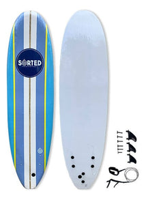 Sorted Premium 6ft Softboard - Blue Striped
