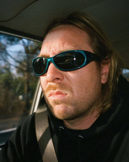Ritual Vision Demon Speed Sunglasses - Metallic Blue / Grey