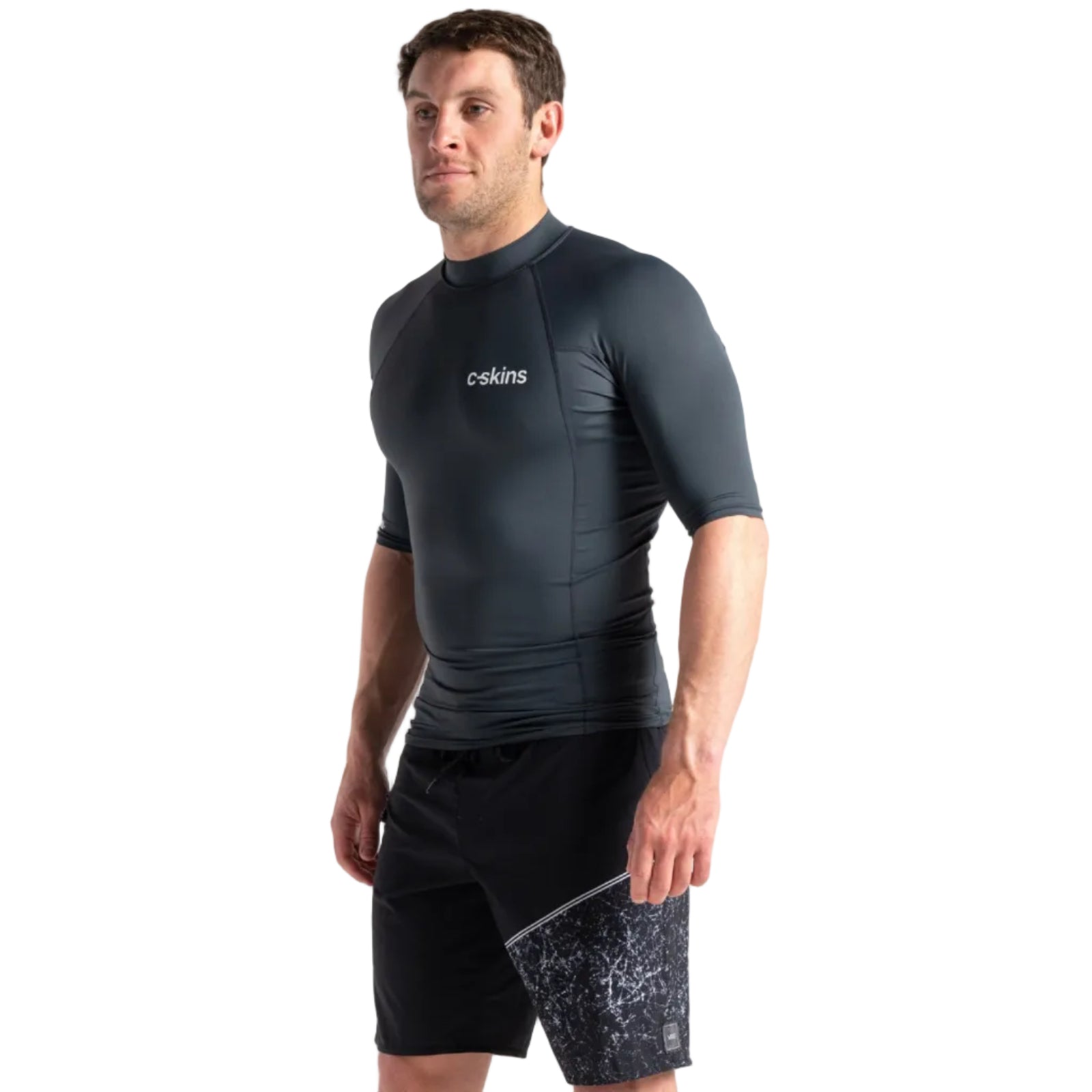 C-Skins UV Basics Men's Short Sleeve Vest in grey