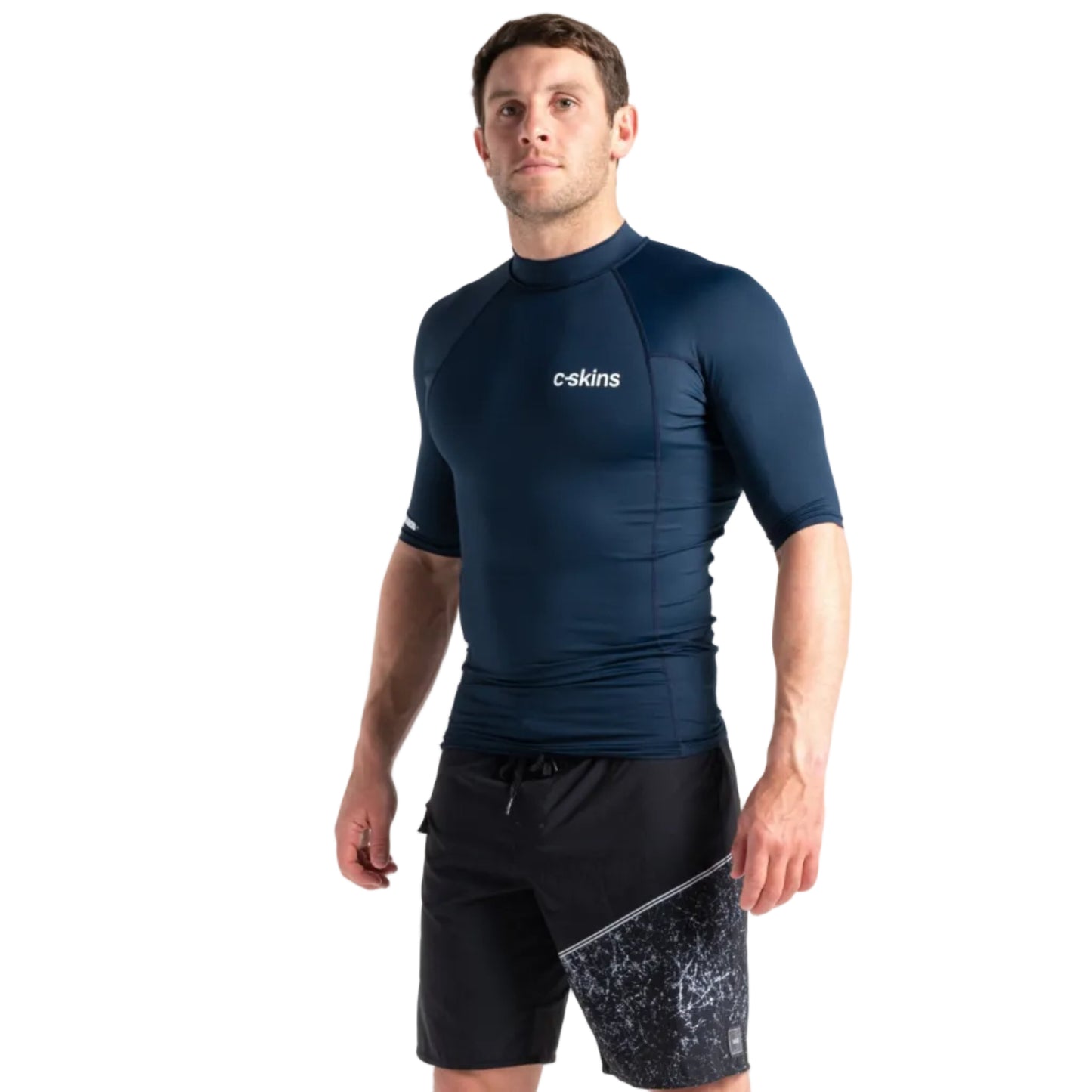 C-Skins UV Basics Men's Short Sleeve Vest in navy