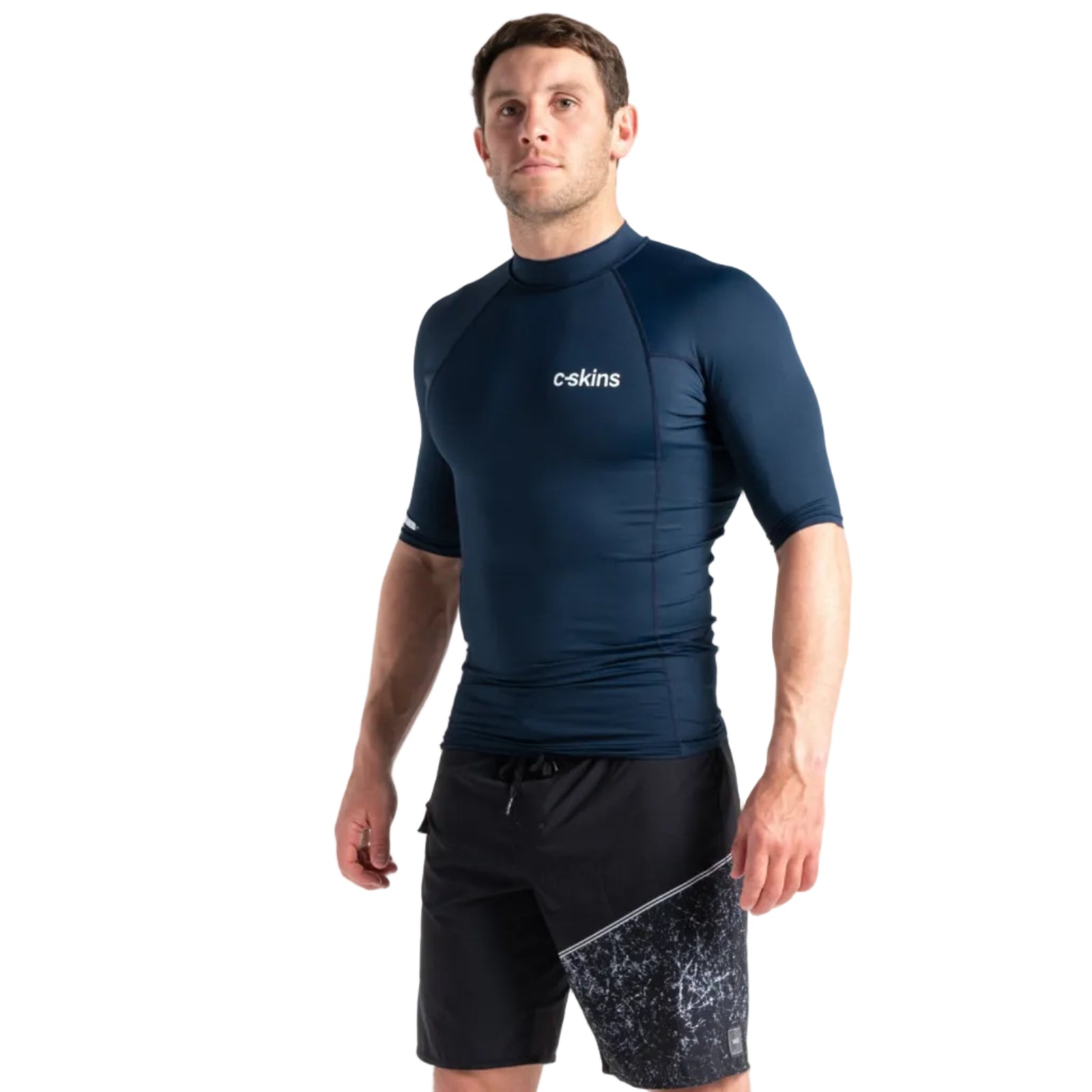 C-Skins UV Basics Men's Short Sleeve Vest in navy