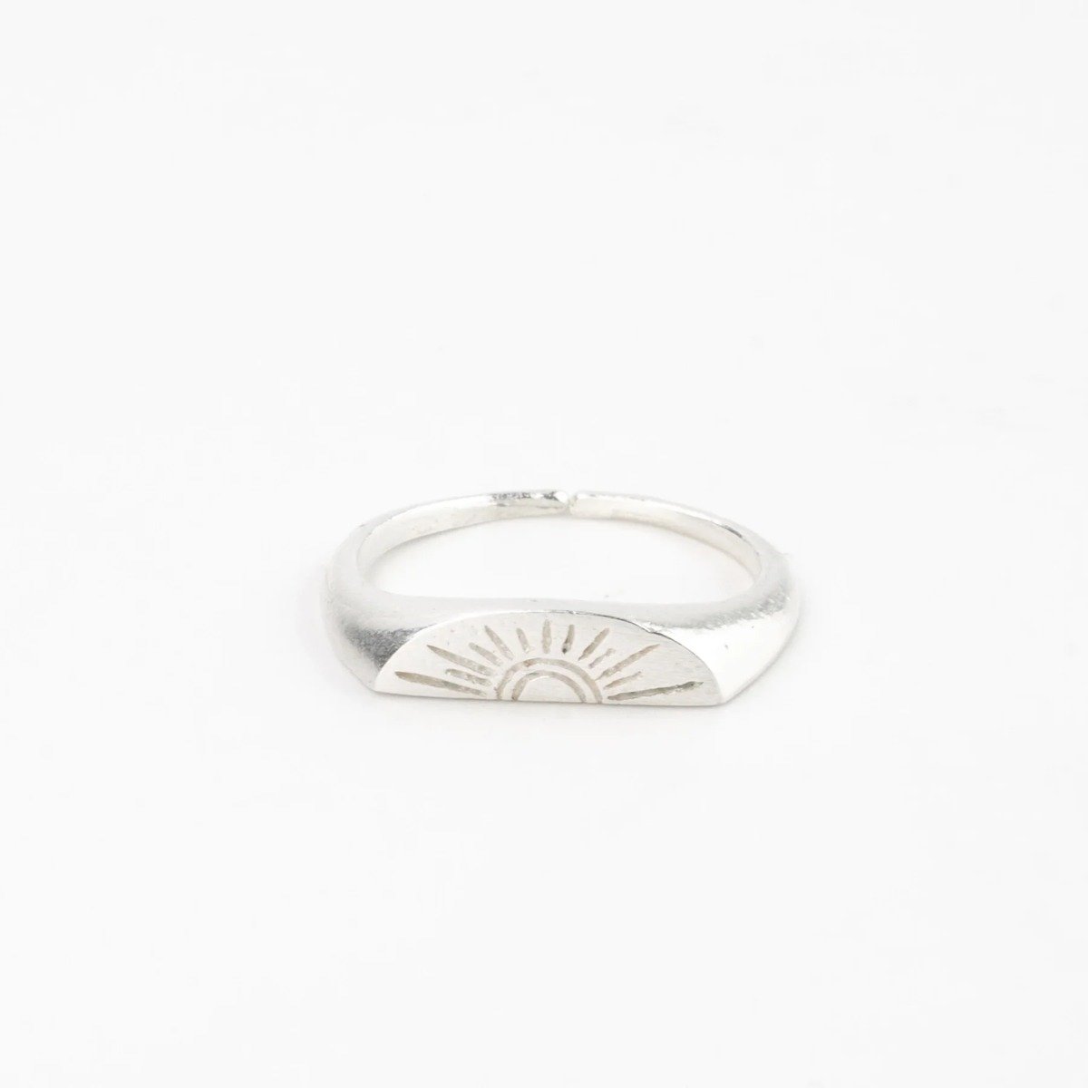 Pineapple Island Sunrise Silver Plated Ring