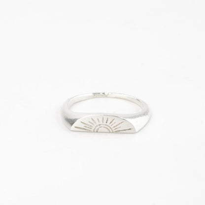 Pineapple Island Sunrise Silver Plated Ring