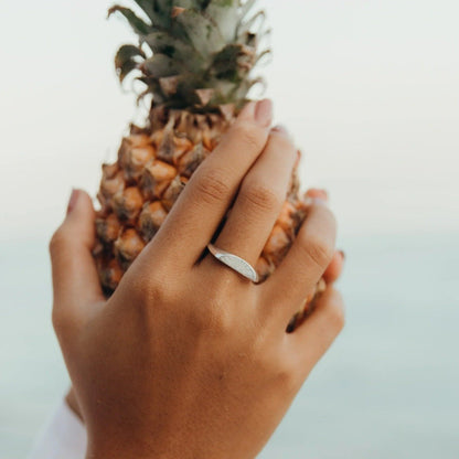 Pineapple Island Sunrise Ring - Silver Plated