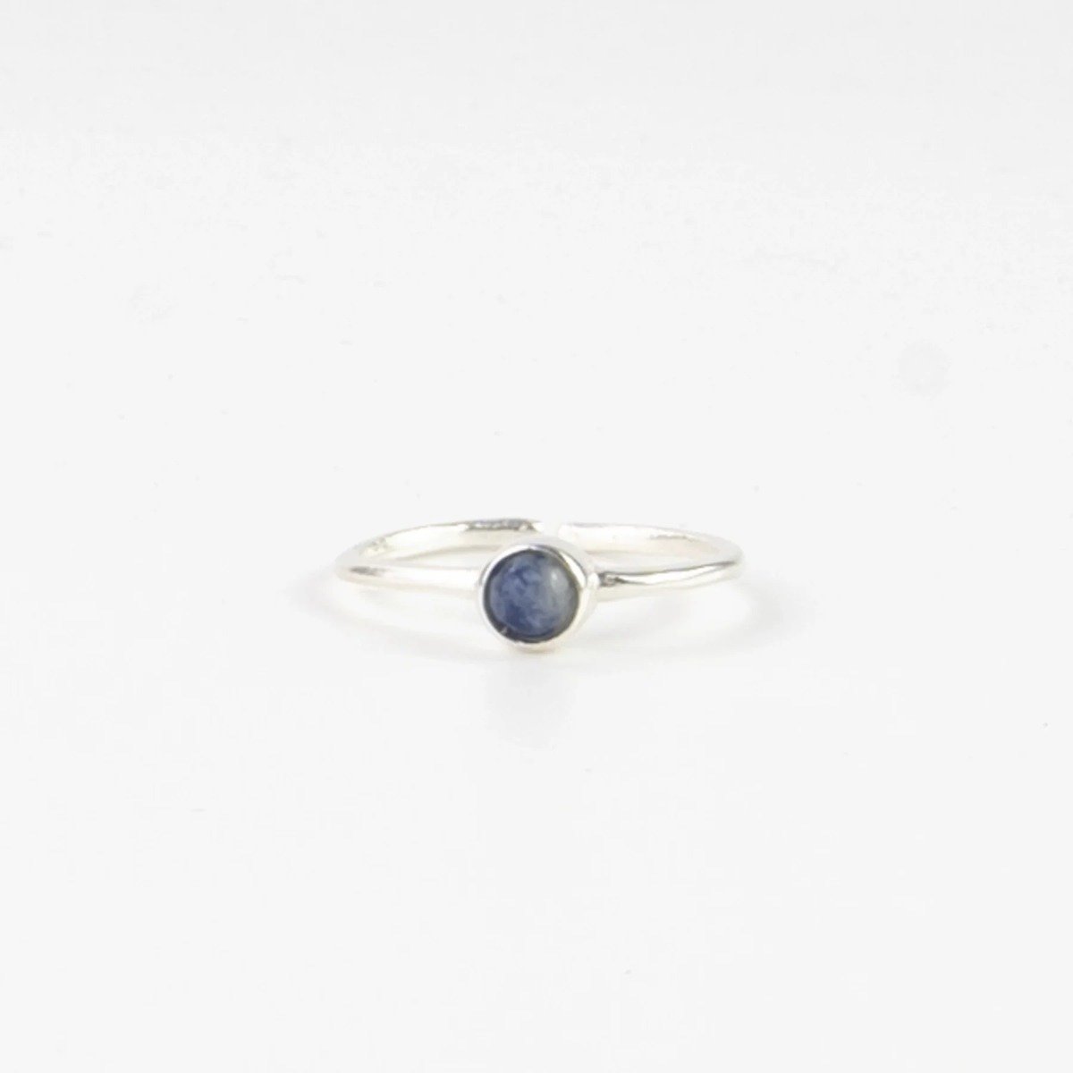 Pineapple Island Lapis Lazuli Adjustable Silver Plated Ring
