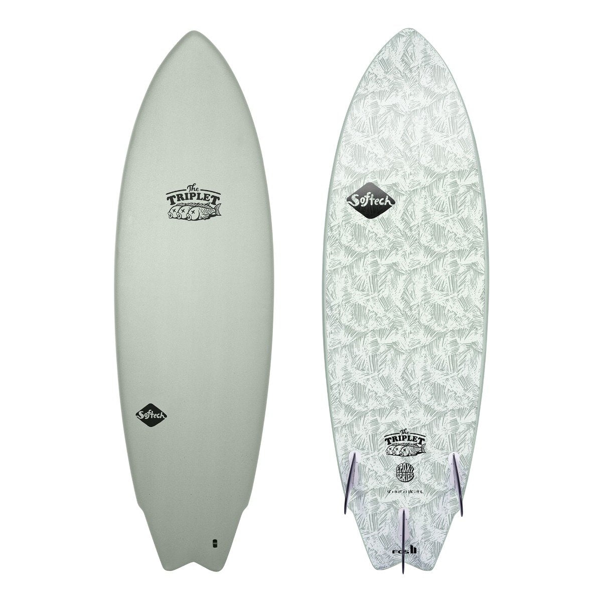 Softech The Triplet Epoxy Softboard - Palm