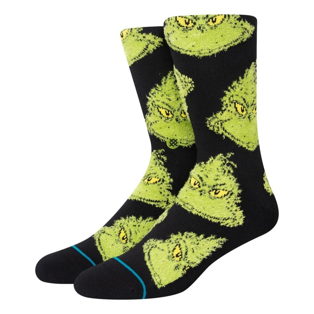 Stance Mean One Grinch Christmas Socks in Black