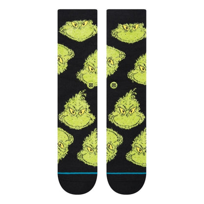Stance Mean One Grinch Christmas Socks - Black