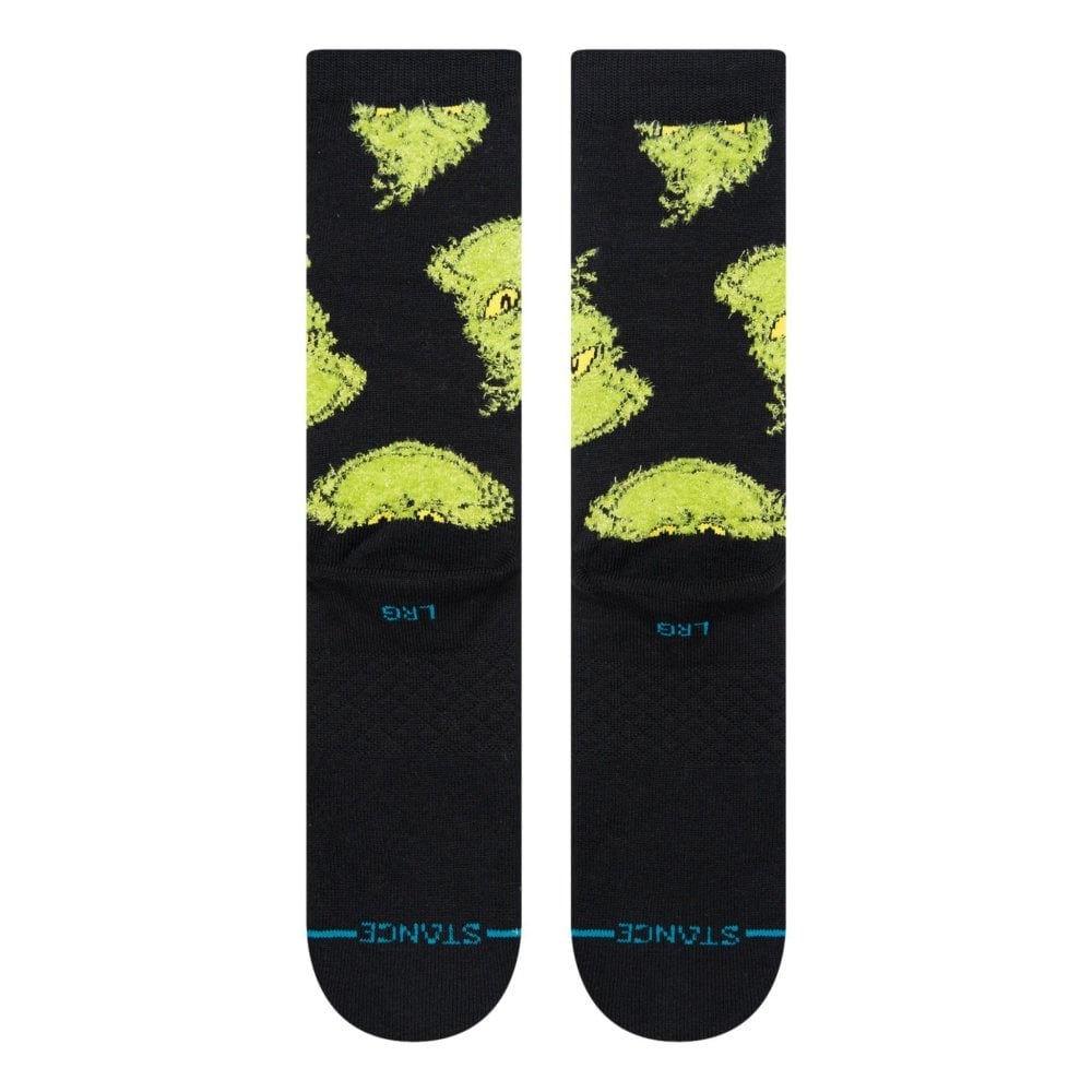 Stance Mean One Grinch Christmas Socks - Black