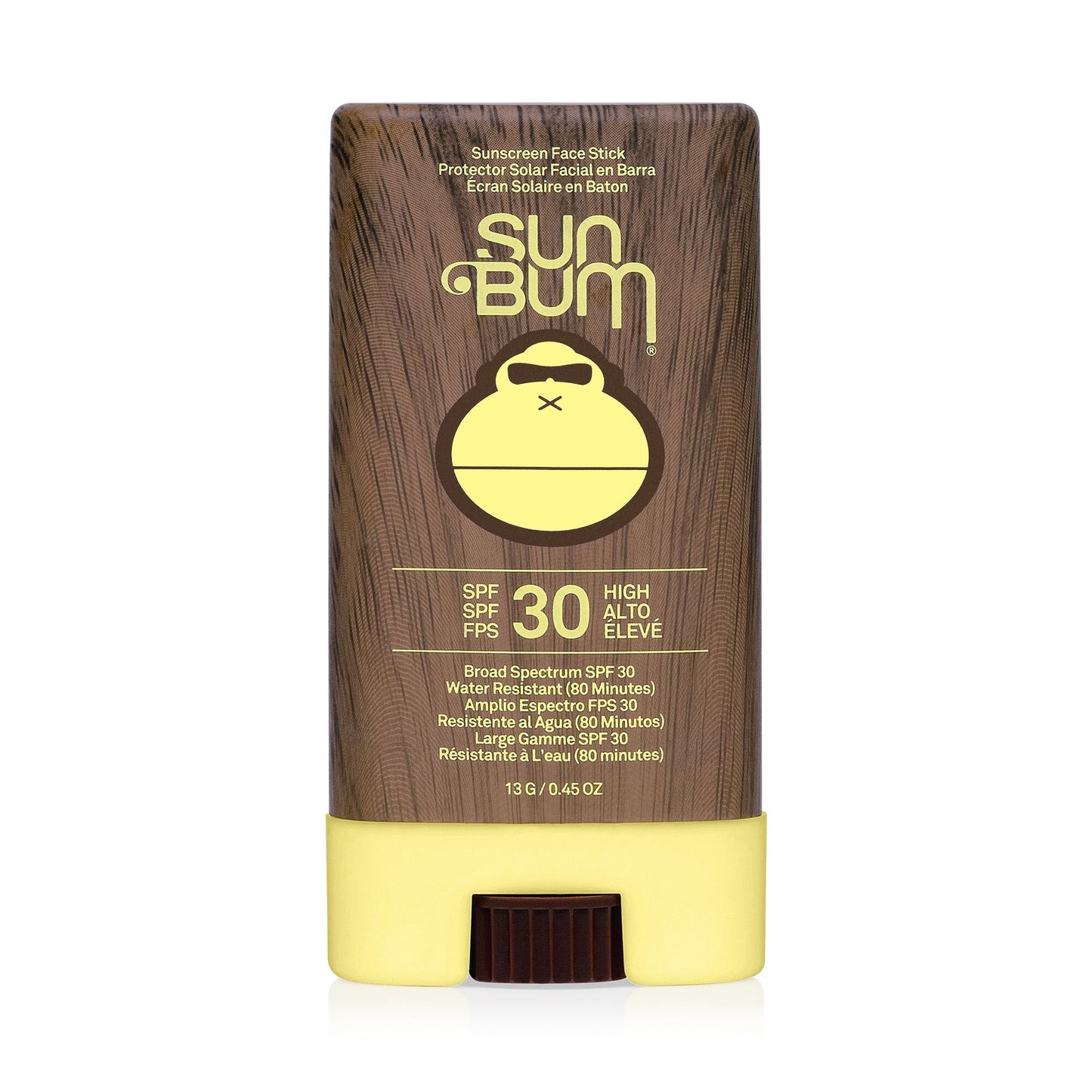 Sun Bum Original SPF 30 Sunscreen Face Stick label