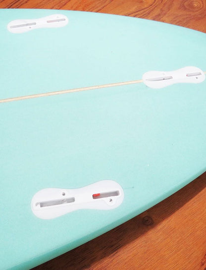 Rebel Mini Mal Surfboard - Seaglass Tail Dip - Tail