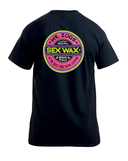 Sex Wax Fluro Tee Shirt - Black