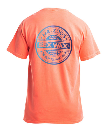 Sex Wax Neon Script Tee Shirt - Orange
