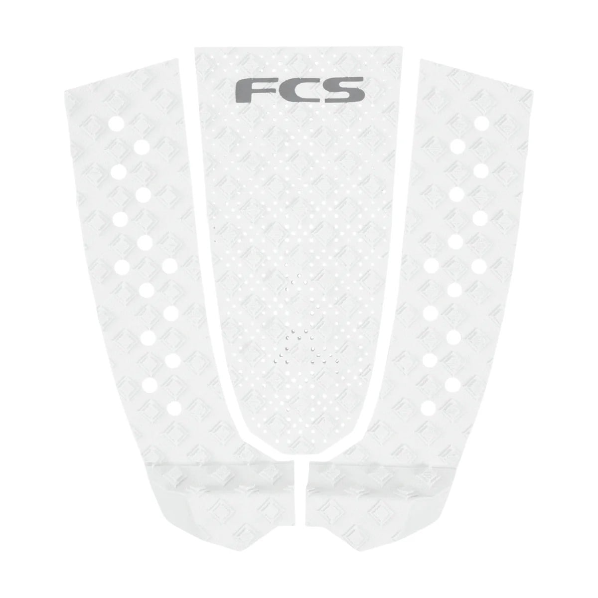 FCS T-3 Eco Traction Pad - White / Cool Grey